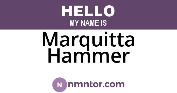 Marquitta Hammer