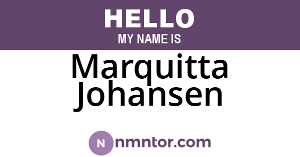 Marquitta Johansen