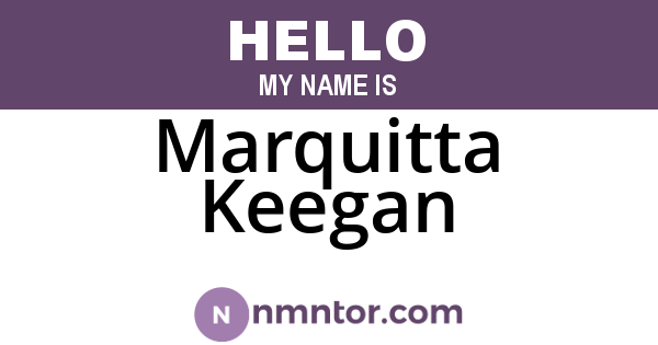 Marquitta Keegan