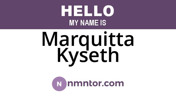 Marquitta Kyseth