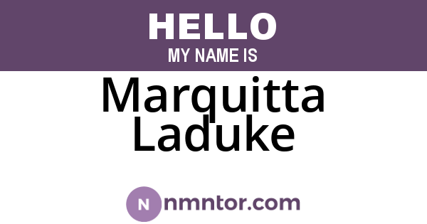 Marquitta Laduke