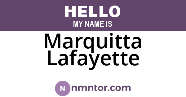 Marquitta Lafayette