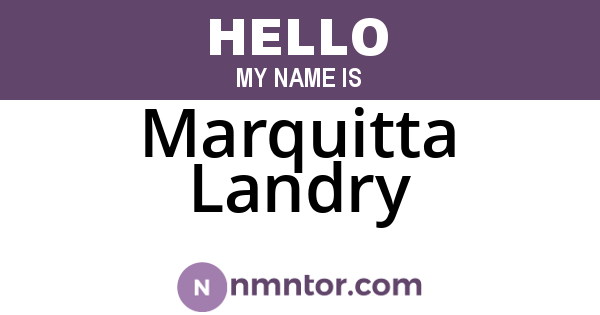 Marquitta Landry