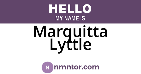 Marquitta Lyttle