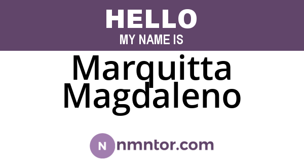 Marquitta Magdaleno