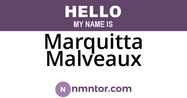 Marquitta Malveaux