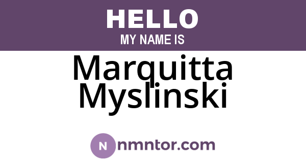 Marquitta Myslinski