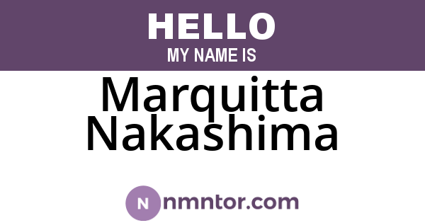 Marquitta Nakashima