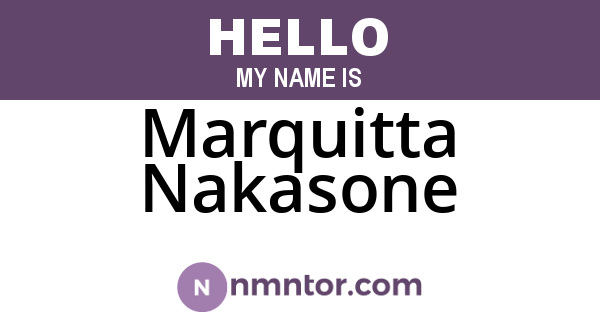 Marquitta Nakasone