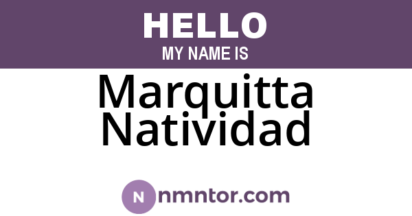 Marquitta Natividad