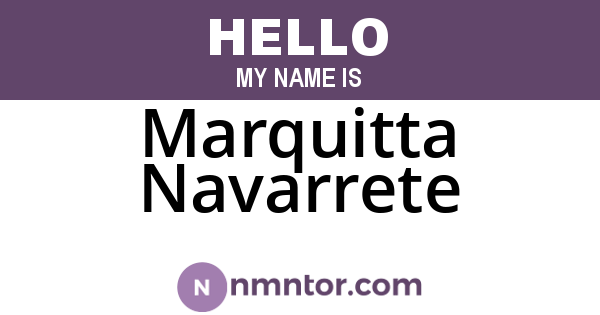 Marquitta Navarrete