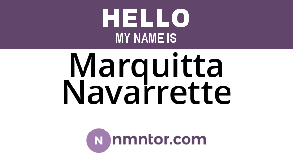 Marquitta Navarrette