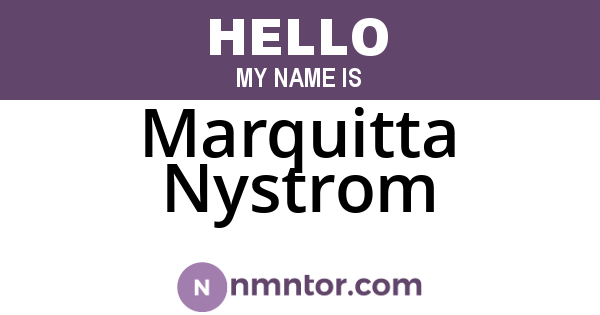 Marquitta Nystrom