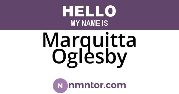 Marquitta Oglesby