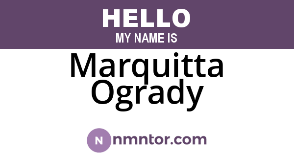 Marquitta Ogrady