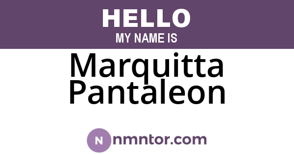 Marquitta Pantaleon