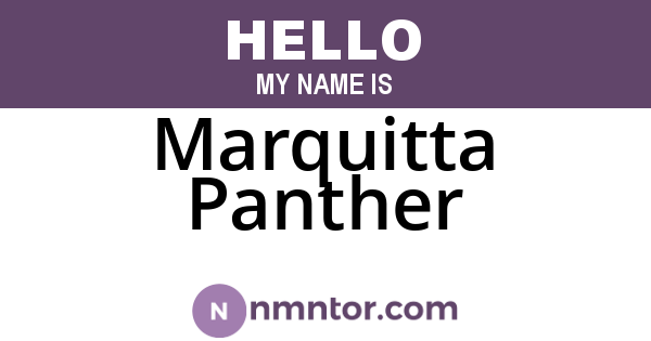 Marquitta Panther
