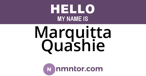 Marquitta Quashie