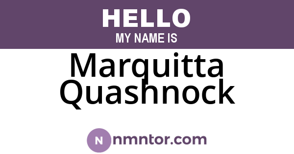 Marquitta Quashnock
