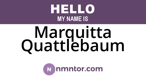 Marquitta Quattlebaum