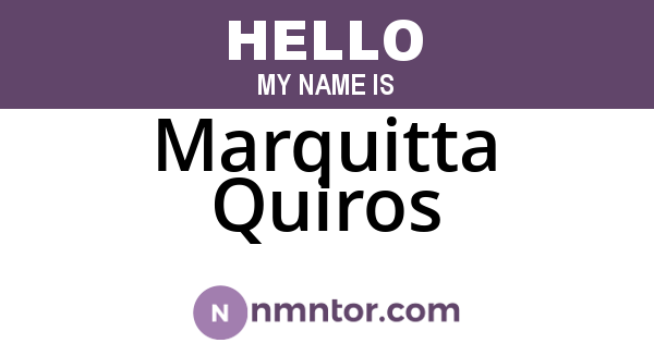 Marquitta Quiros