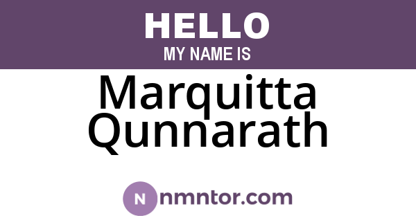 Marquitta Qunnarath