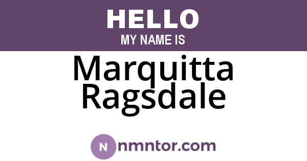 Marquitta Ragsdale