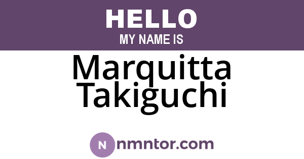 Marquitta Takiguchi