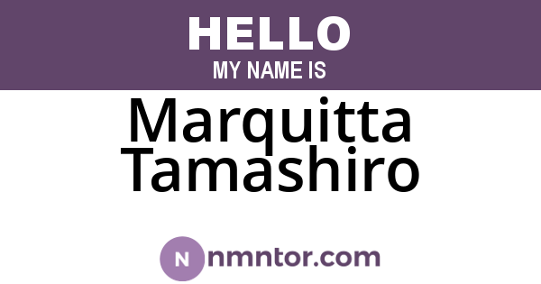 Marquitta Tamashiro