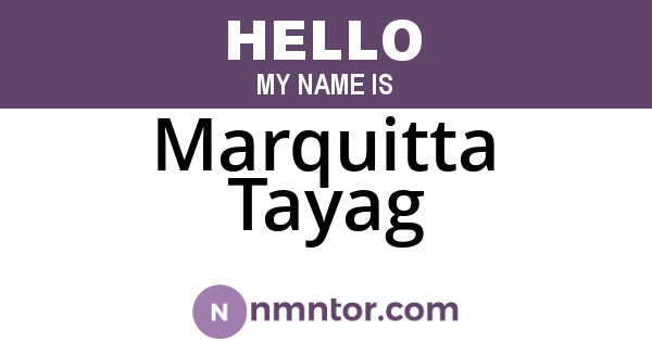 Marquitta Tayag