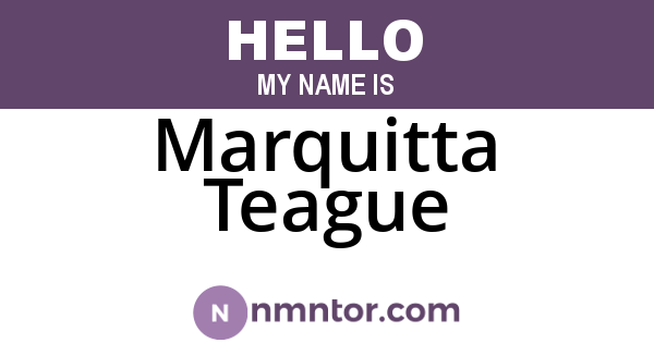 Marquitta Teague