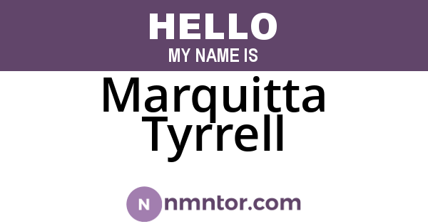 Marquitta Tyrrell