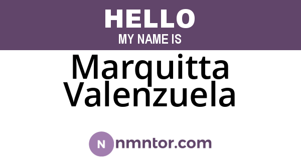 Marquitta Valenzuela