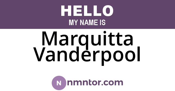 Marquitta Vanderpool