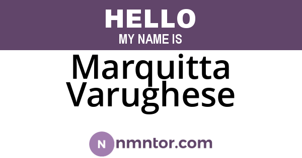 Marquitta Varughese