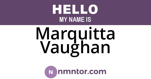 Marquitta Vaughan