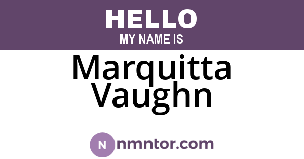 Marquitta Vaughn