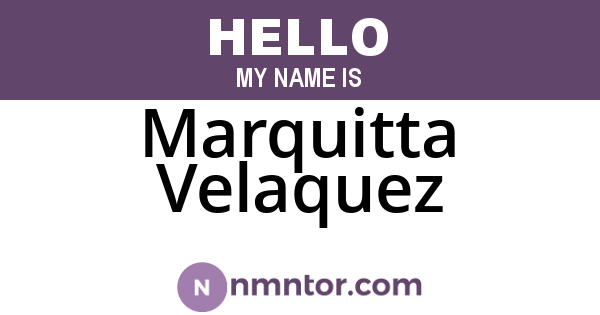Marquitta Velaquez