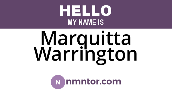 Marquitta Warrington