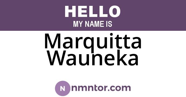 Marquitta Wauneka