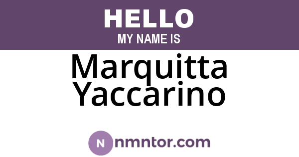 Marquitta Yaccarino