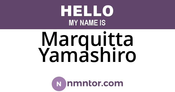 Marquitta Yamashiro
