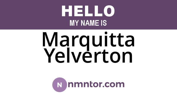 Marquitta Yelverton