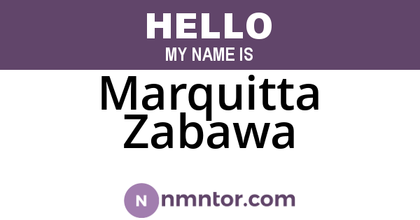 Marquitta Zabawa
