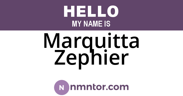 Marquitta Zephier