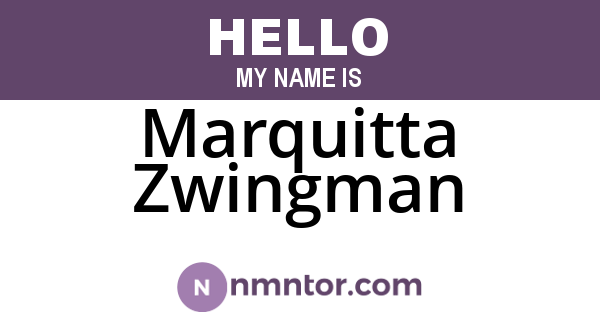 Marquitta Zwingman
