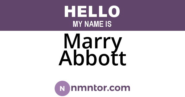 Marry Abbott