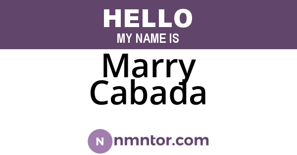 Marry Cabada