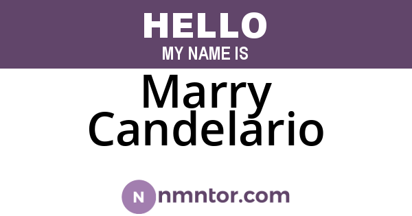 Marry Candelario