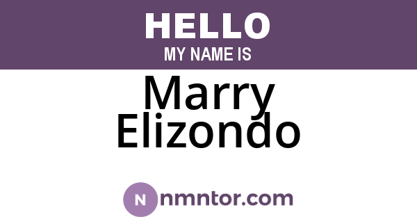 Marry Elizondo